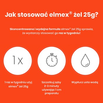 ELMEX Żel do fluoryzacji z aminofluorkiem, 25 g