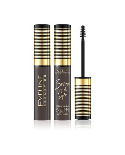 Eveline Brow & Go Mascara do brwi 02 Dark - 6 ml - cena, opinie, właściwości zdjęcie