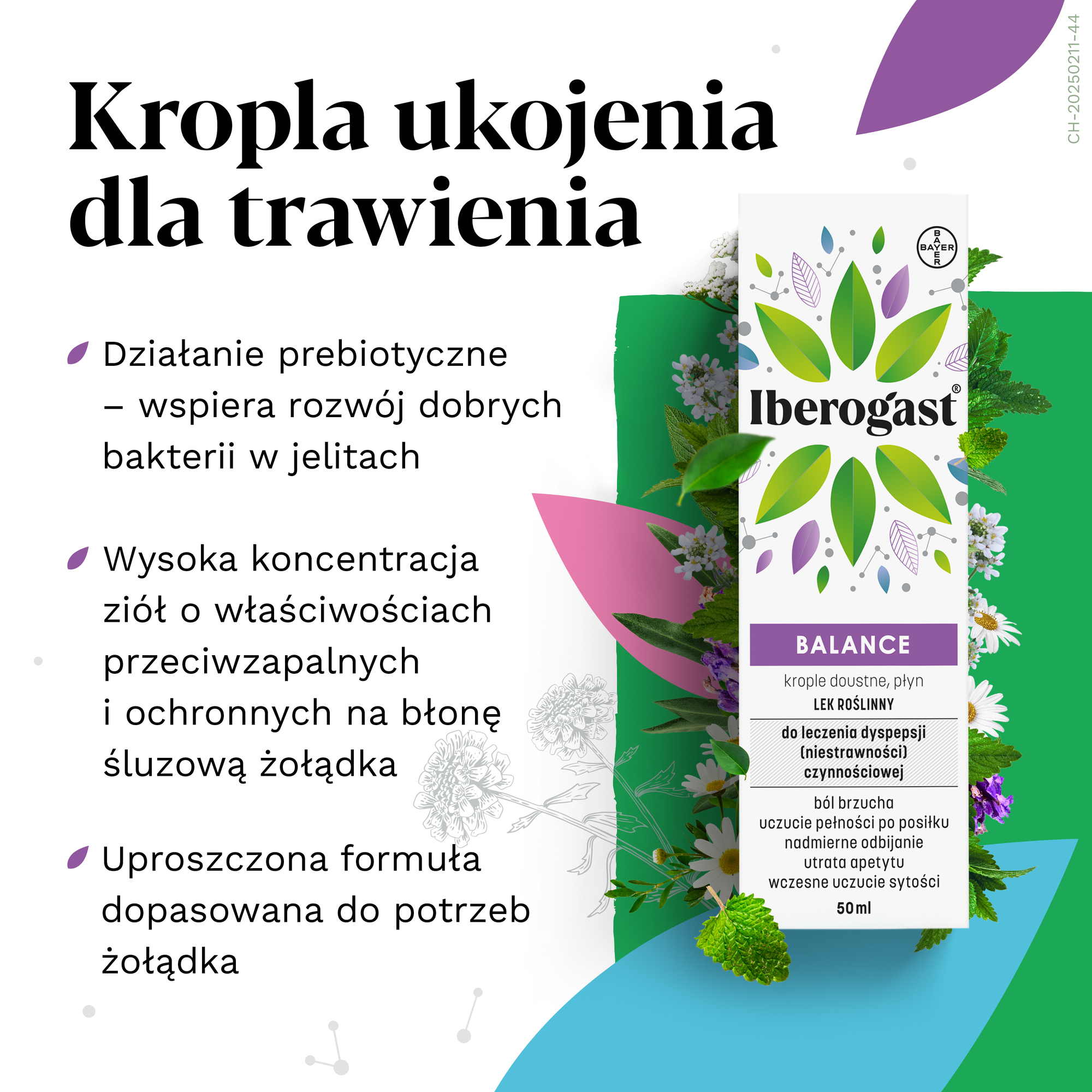 Iberogast Balance, krople doustne, płyn, 50 ml