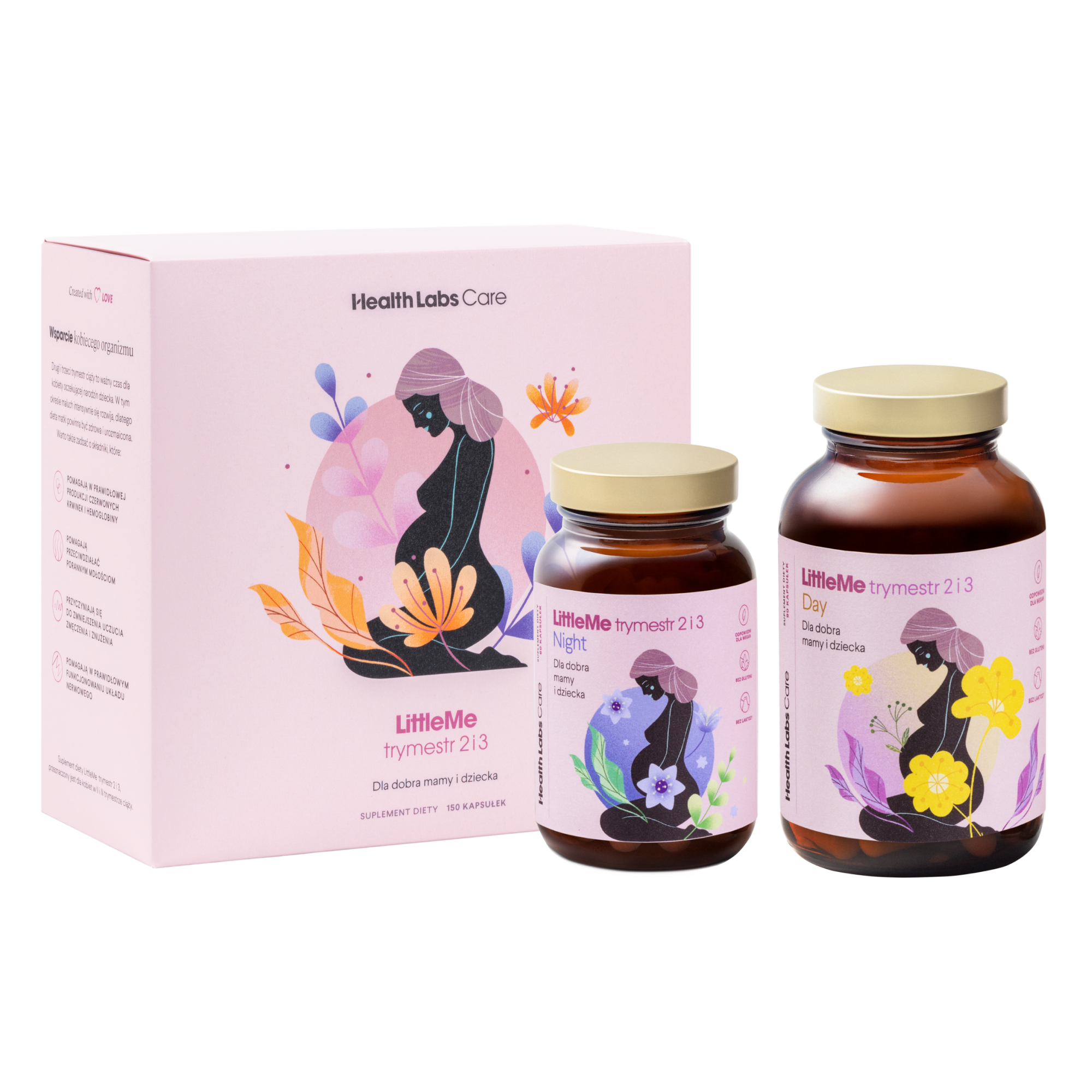 Health Labs Care, LittleMe, trymestr 2 i 3, kapsułki, 150 sztuk