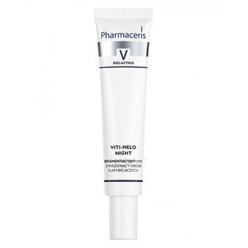 PHARMACERIS V VITI-MELO NIGHT Krem repigmentacyjny zmniejszający obszar plam bielaczych - 40 ml 