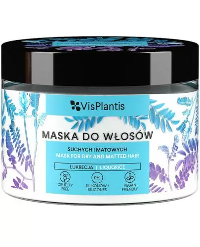 Vis Plantis maska do włosów suchych i matowych lukrecja, lipa i prawoślaz 300 ml zdjęcie
