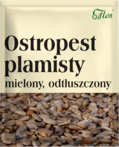 Flos Ostropest plamisty mielony odtłuszczony 100 g zdjęcie