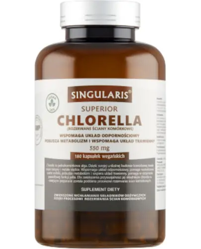 Singularis Superior Chlorella 550 mg 180 kapsułek zdjęcie