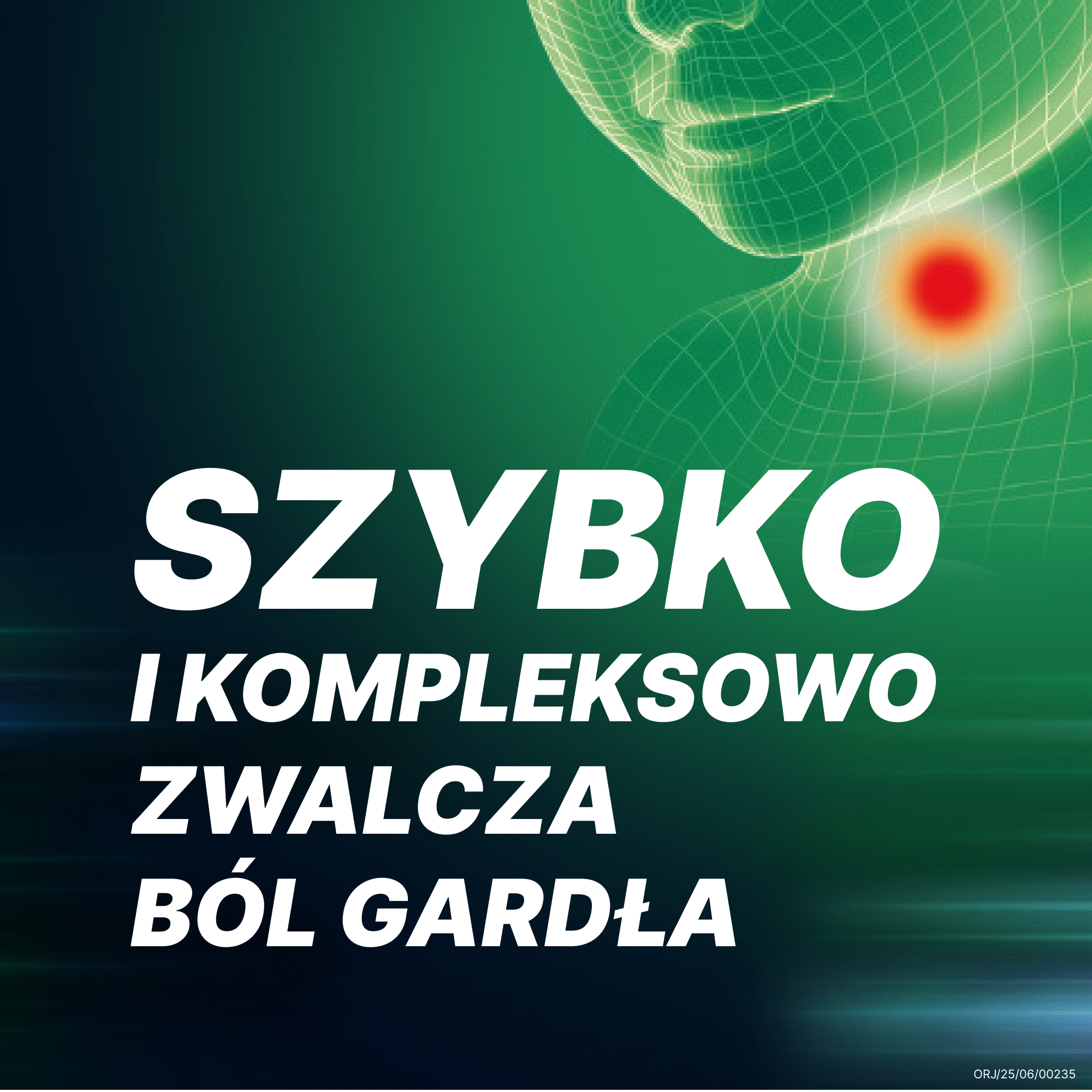 Orofar Junior tabletki do ssania na ból gardła smak pomarańczowy 24 sztuki