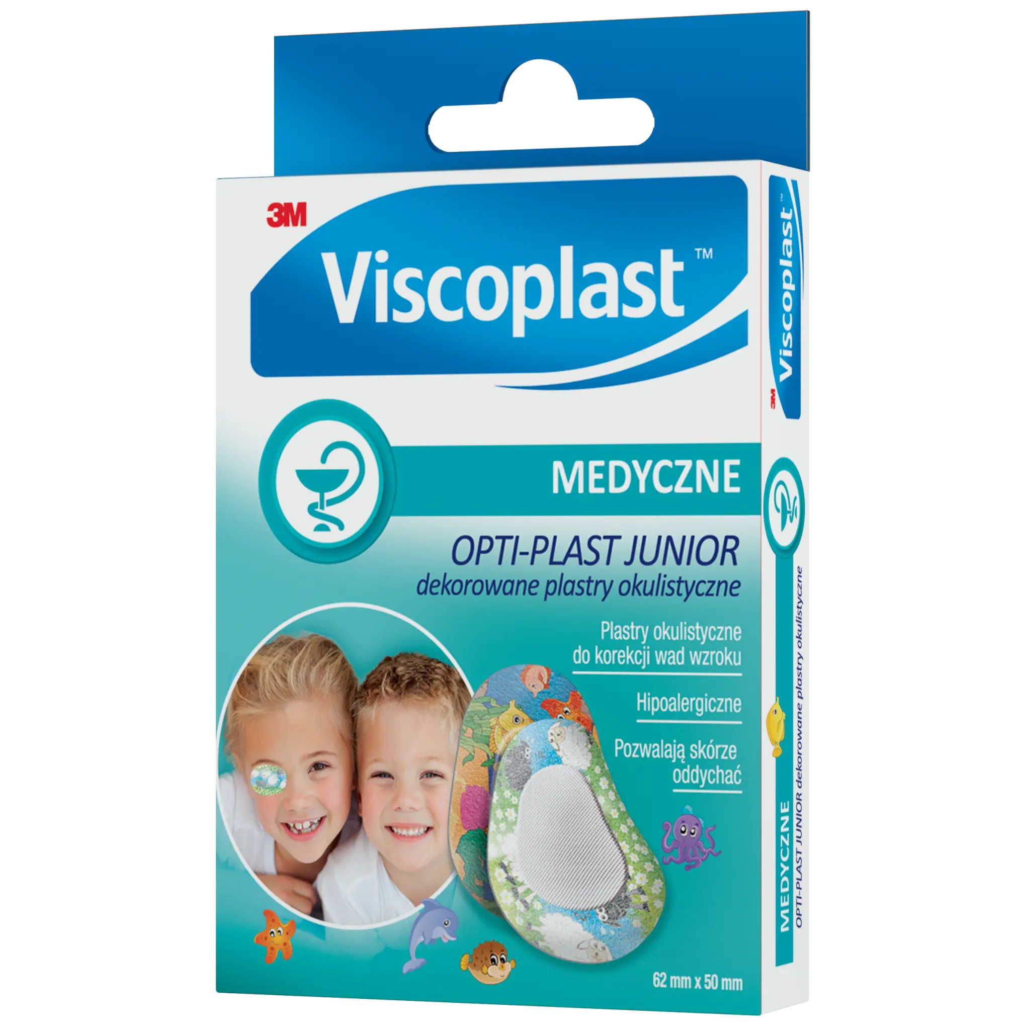 Viscoplast, Opti-plast Junior dekorowany plastry okulistyczne, 10 sztuk