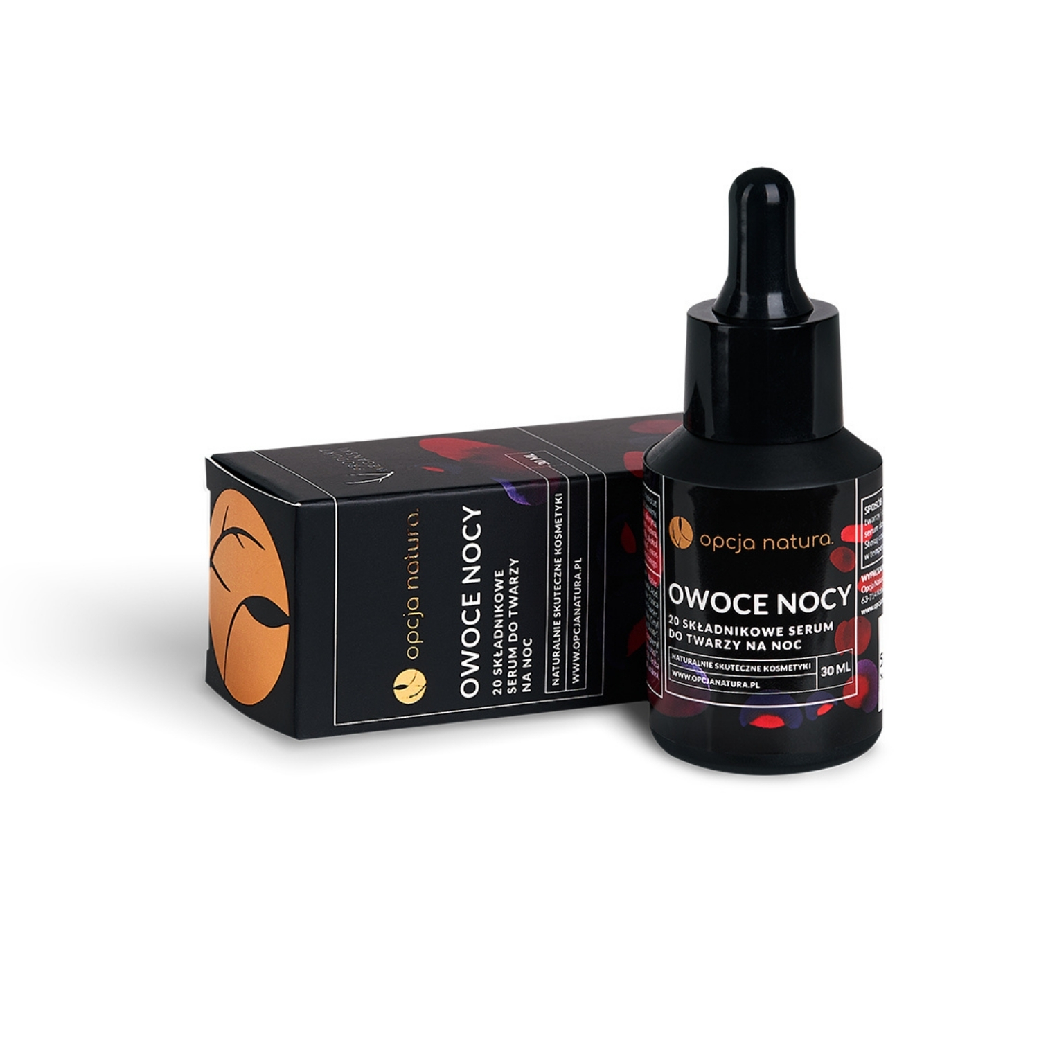 Opcja Natura, owoce nocy serum do twarzy na noc, 30 ml