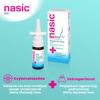 Nasic Kids (0,05 mg + 5,0 mg)/dawkę aerozol do nosa 10 ml