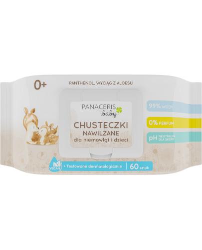 Panaceris Baby chusteczki nawilżane 99% wody dla niemowląt i dzieci, 60 sztuk zdjęcie
