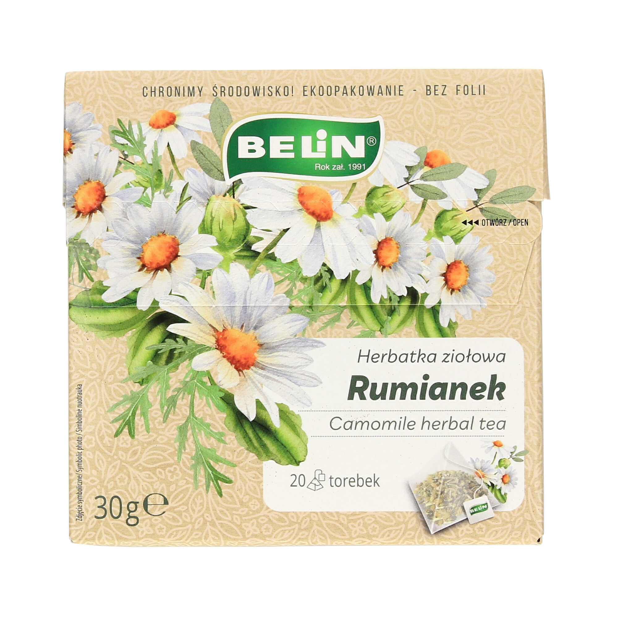 Belin, Rumianek, herbatka ziołowa, ekspresowa, 20 torebek zdjęcie
