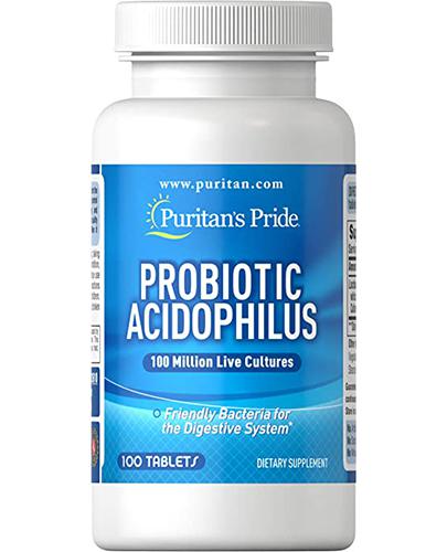 Puritans Probiotic Acidophilus - 100 tabl. Na odporność i jelita - cena, opinie, stosowanie  zdjęcie