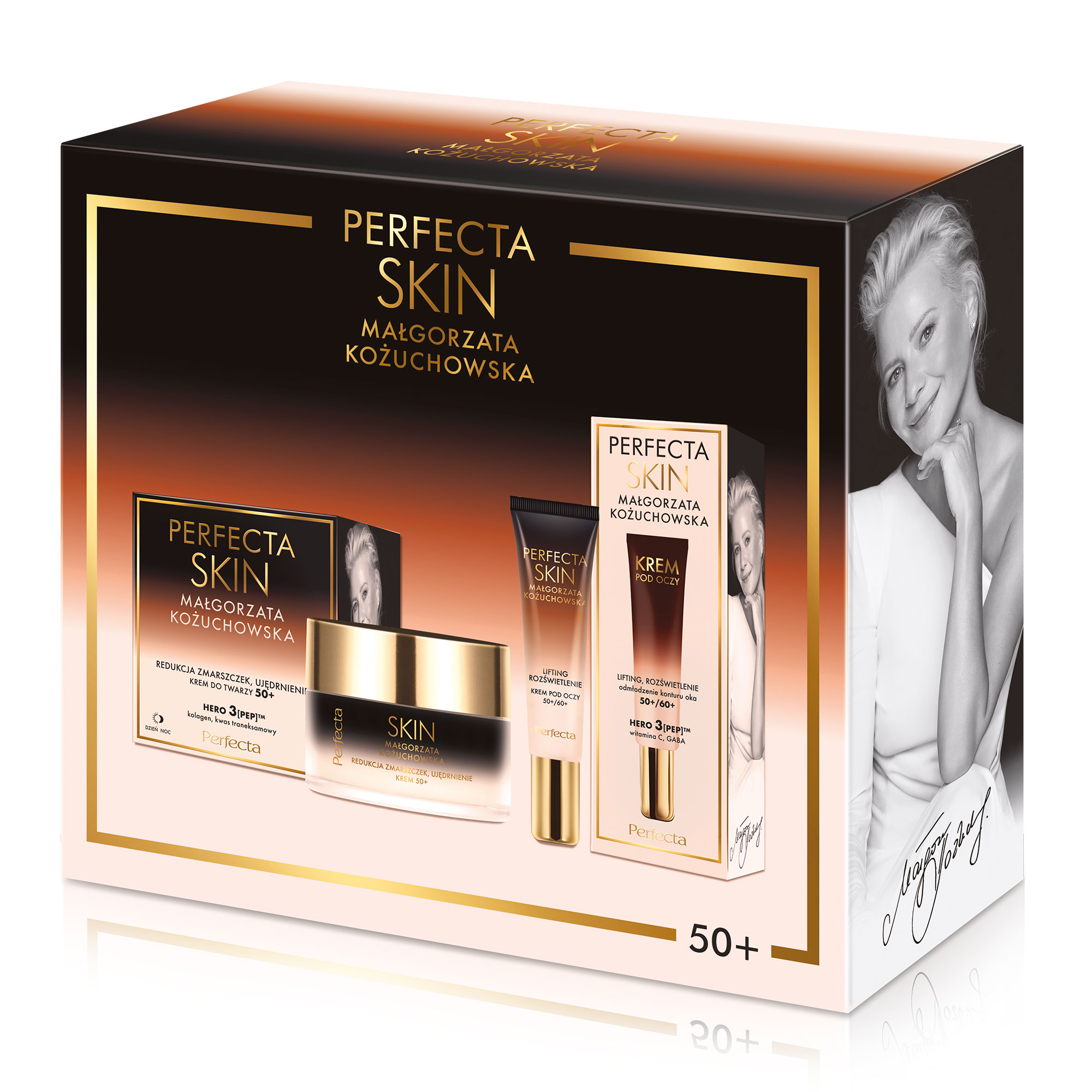 Zestaw Perfecta Skin Małgorzata Kożuchowska, krem 50+, 50 ml + krem oko, 15 ml zdjęcie