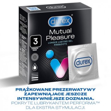 Durex Mutual Pleasure prezerwatywy 3 sztuki