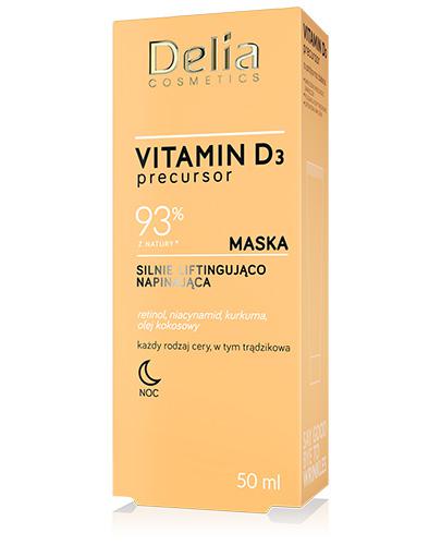 Delia Cosmetics Precursor Vitamin D3 Maska silnie liftingująco napinająca na noc, 50 ml, skład. zdjęcie