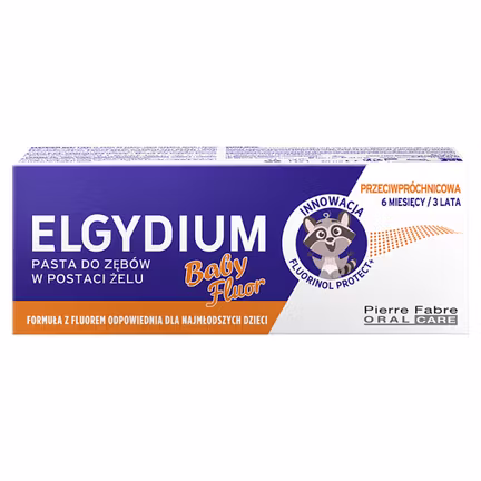 Elgydium Baby Pasta do zębów w postaci żelu, bez fluoru, 30 ml