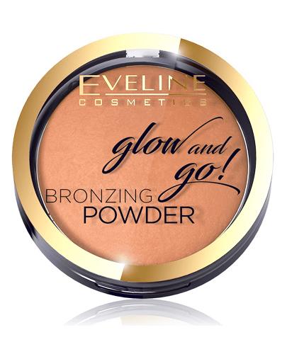 EVELINE Bronzer w kamieniu Glow&Go nr 02 - 8,5 g - satynowe wykończenie - cena, opinie, właściwości zdjęcie