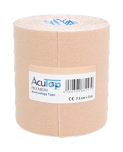 AcuTop Premium Kinesiology Tape 7,5 cm x 5 m beżowy, 1 szt., cena, opinie, wskazania zdjęcie