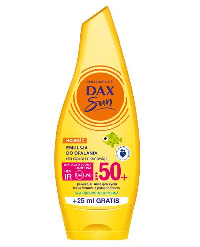 Dax Sun Emulsja do opalania dla dzieci i niemowląt SPF50+ - 175 ml - cena, opinie, właściwości zdjęcie