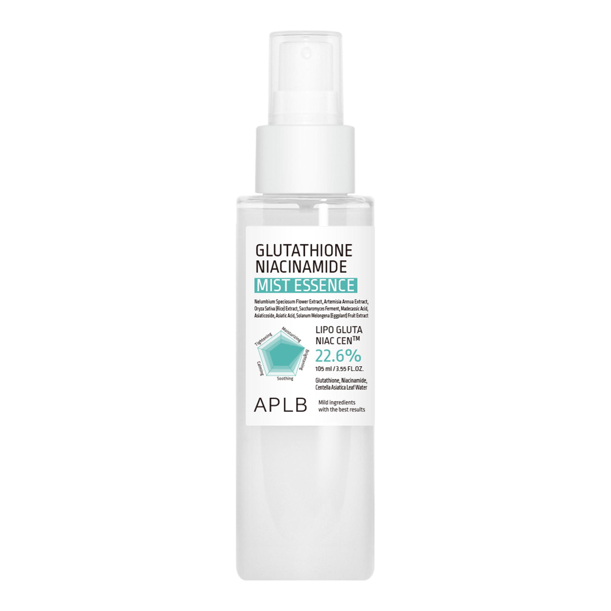 APLB Glutathione Niacinamide Mist Essence mgiełka do twarzy, 105 ml zdjęcie
