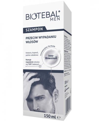 BIOTEBAL MEN Szampon przeciw wypadaniu włosów - 150 ml - cena, opinie, właściwości zdjęcie