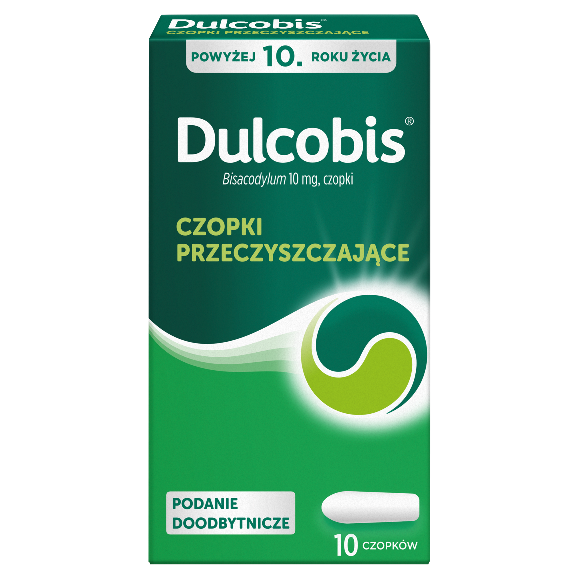 Dulcobis 10mg 10 czopków zdjęcie