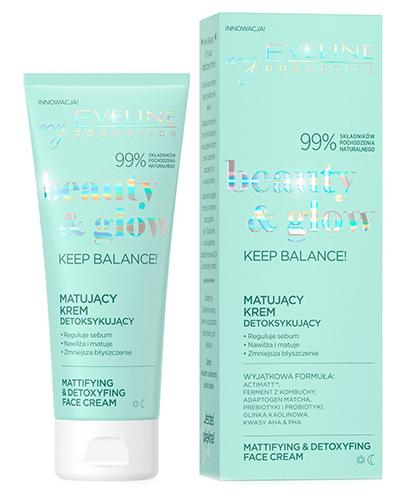 Eveline Cosmetics Beauty & Glow Keep Balance Krem matująco detoksykujący, 75 ml, cena, opinie, wskazania zdjęcie