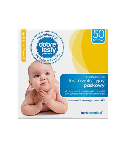 Horienmedical Test owulacyjny paskowy - 50 testów - cena, opinie, wskazania zdjęcie