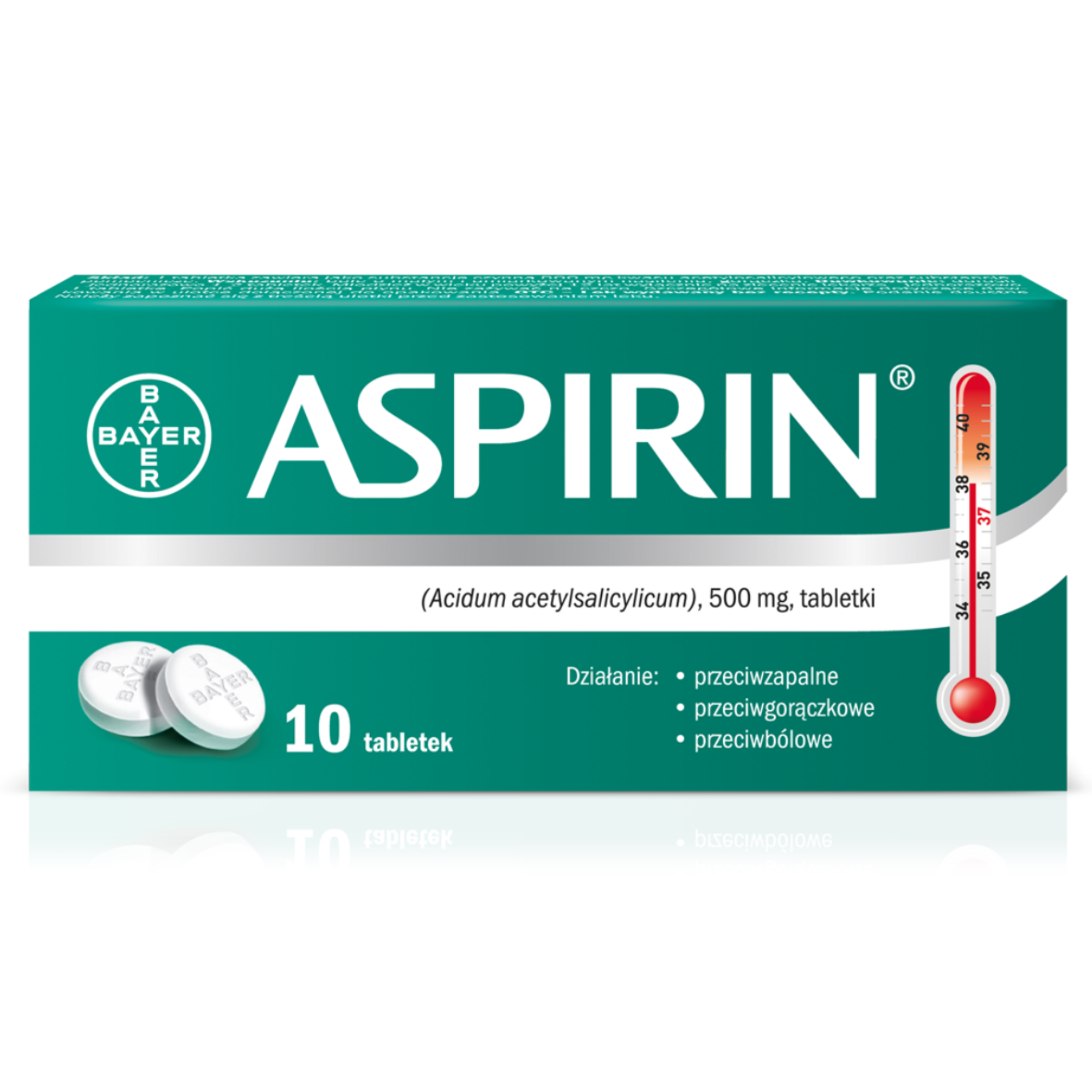 Aspirin 500 mg 10 tabletek zdjęcie