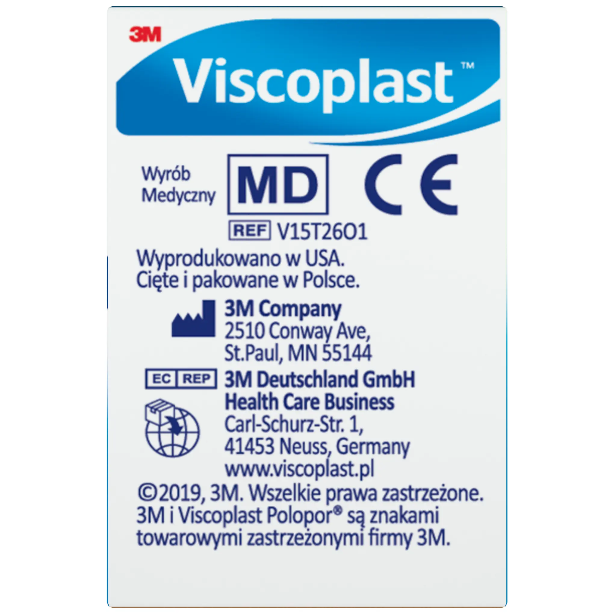 VIscoplast Pierwsza pomoc Polopor przylepiec włókninowy  5m x 25mm 1 sztuka