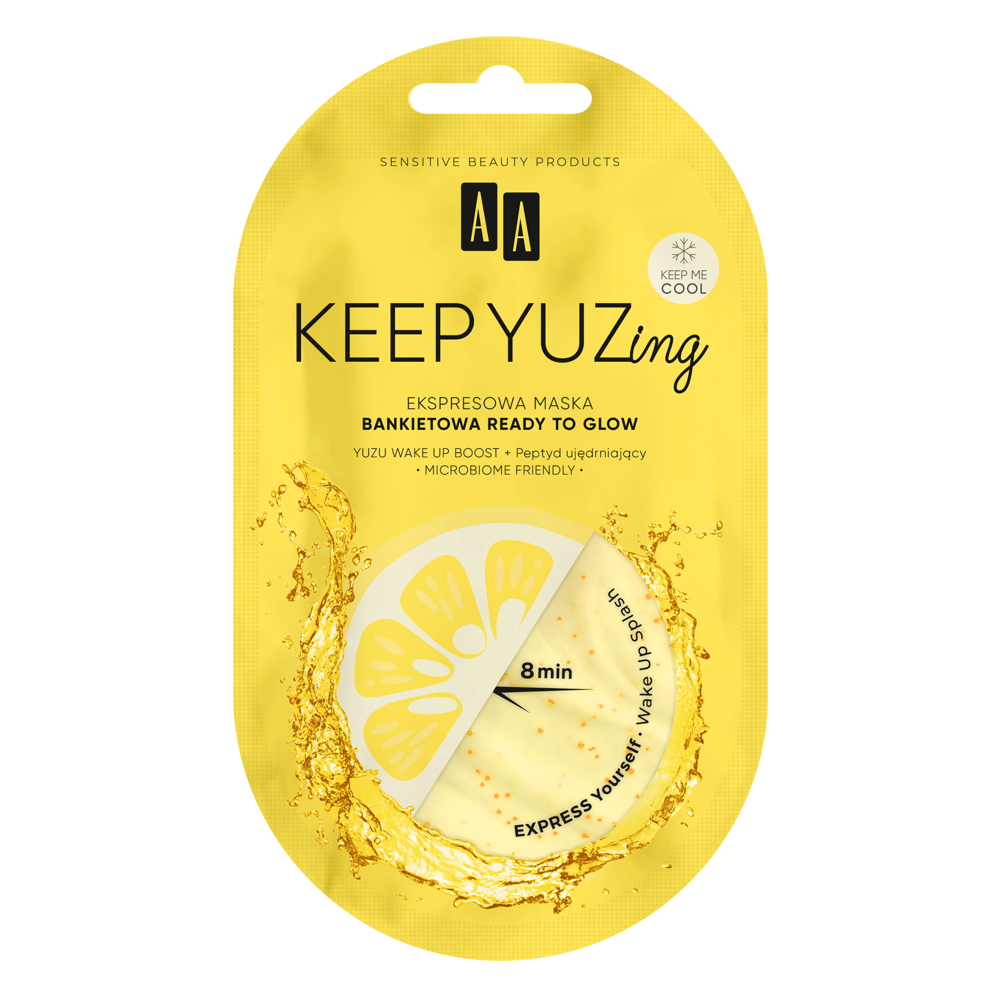 AA Keep Yuzing ready to glow, ekspresowa maska bankietowa, 7 ml zdjęcie