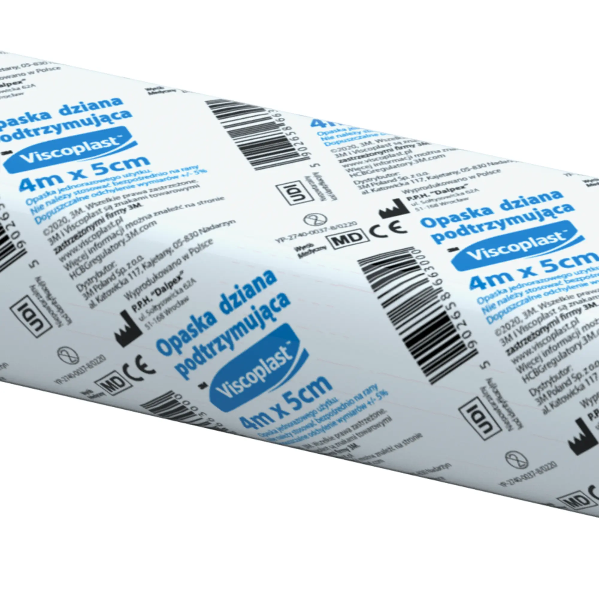 Viscoplast opaska podtrzymująca dziana 4m x 5cm 1 sztuka
