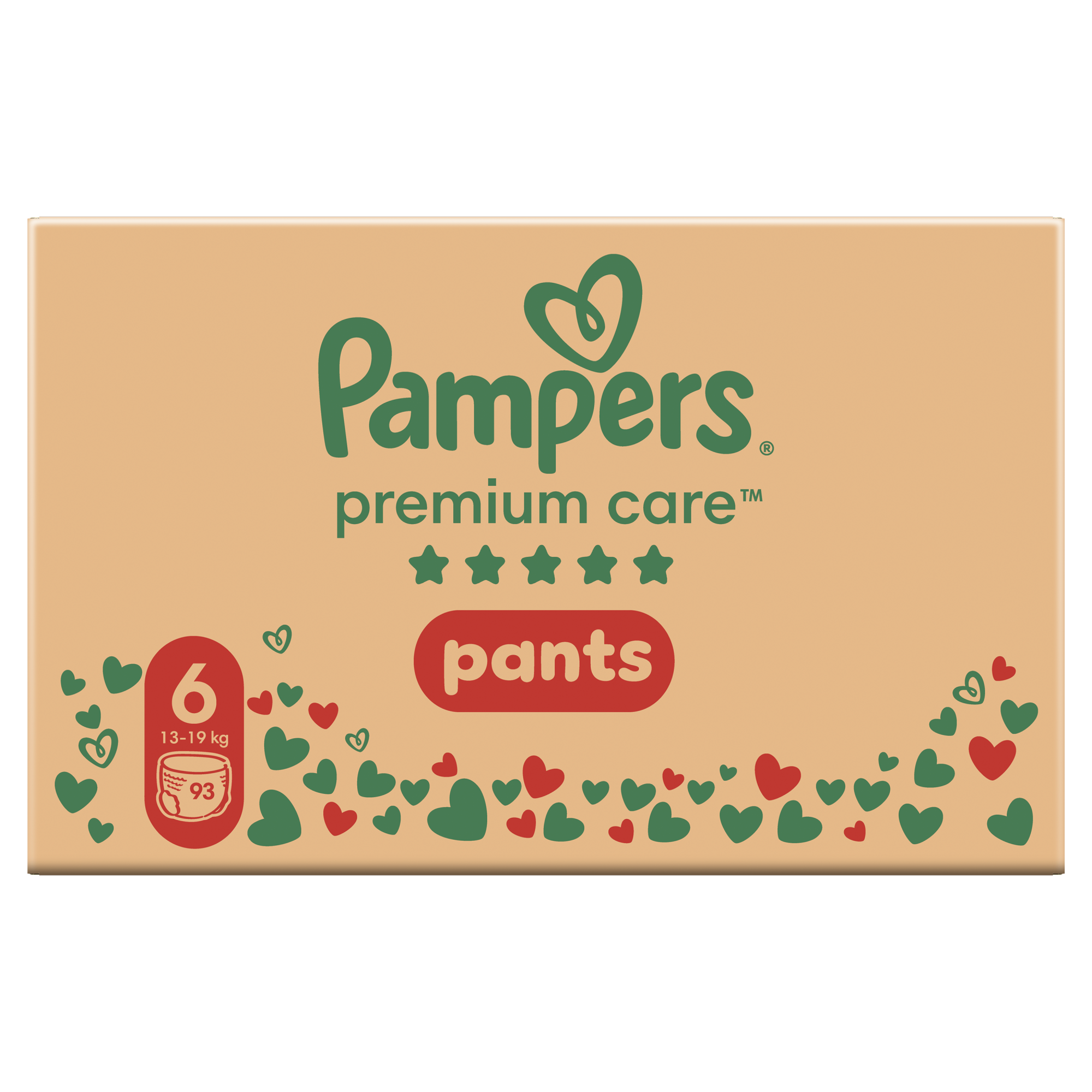 Pampers Premium Care Pieluchomajtki rozmiar 6, 13-19 kg, 93 sztuki zdjęcie