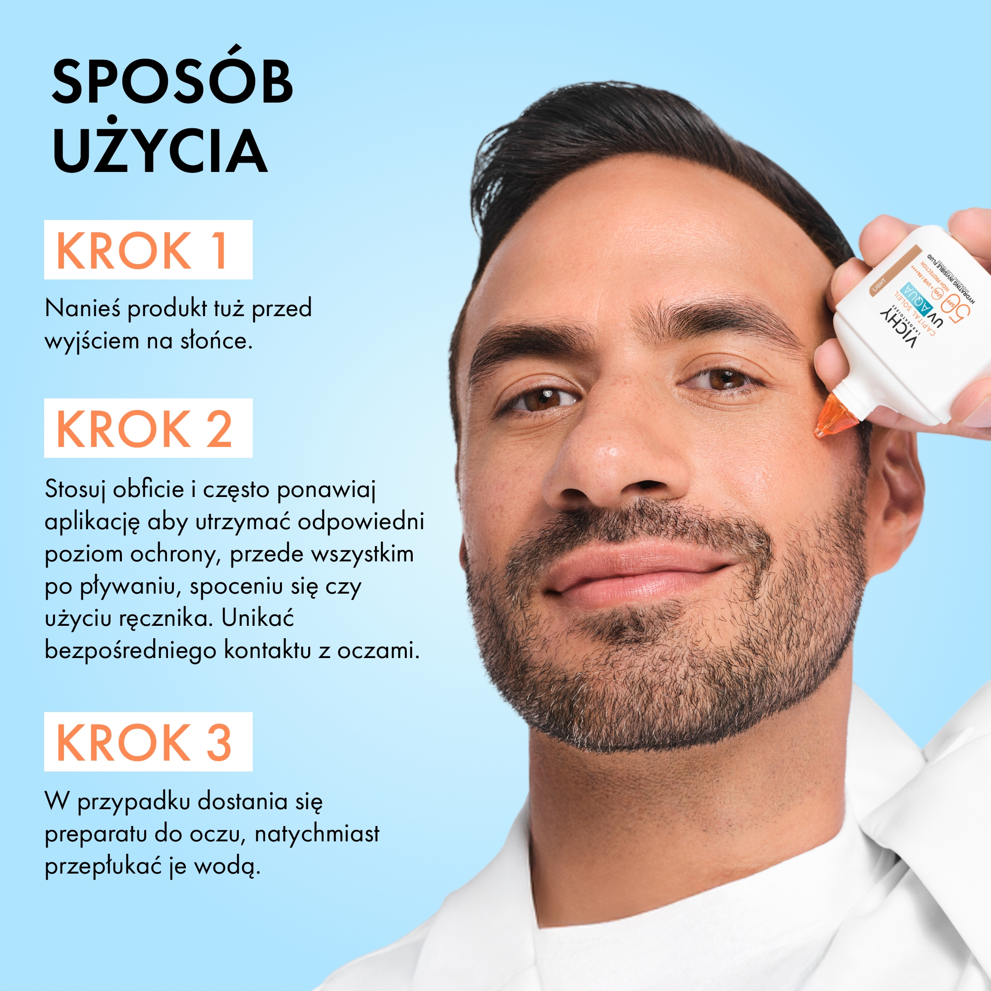 Vichy Capital Soleil UV-Aqua, nawilżający fluid niewidzialny SPF 50, 50 ml