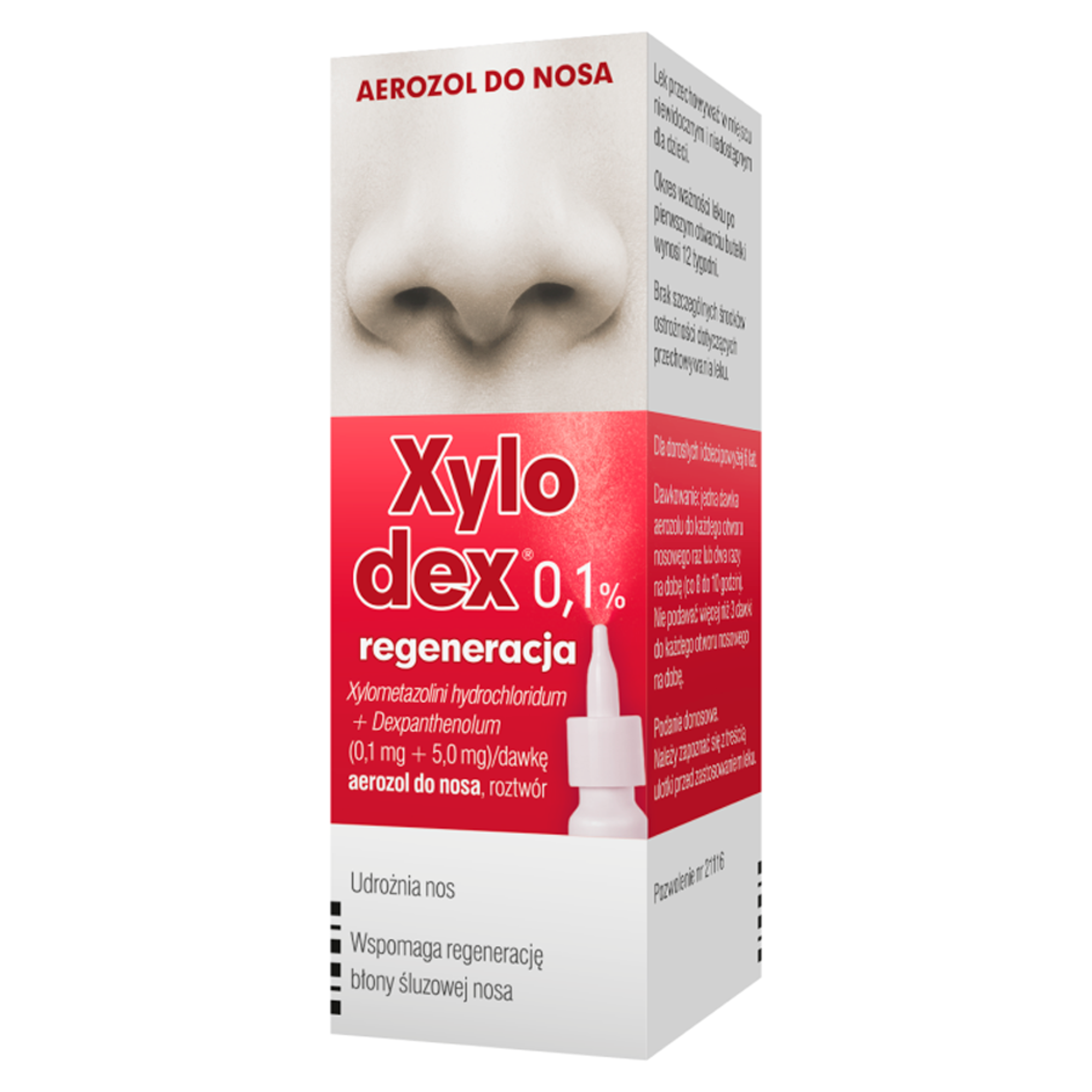 Xylodex Regeneracja spray do nosa 0,1 mg/5 mg 10 ml zdjęcie