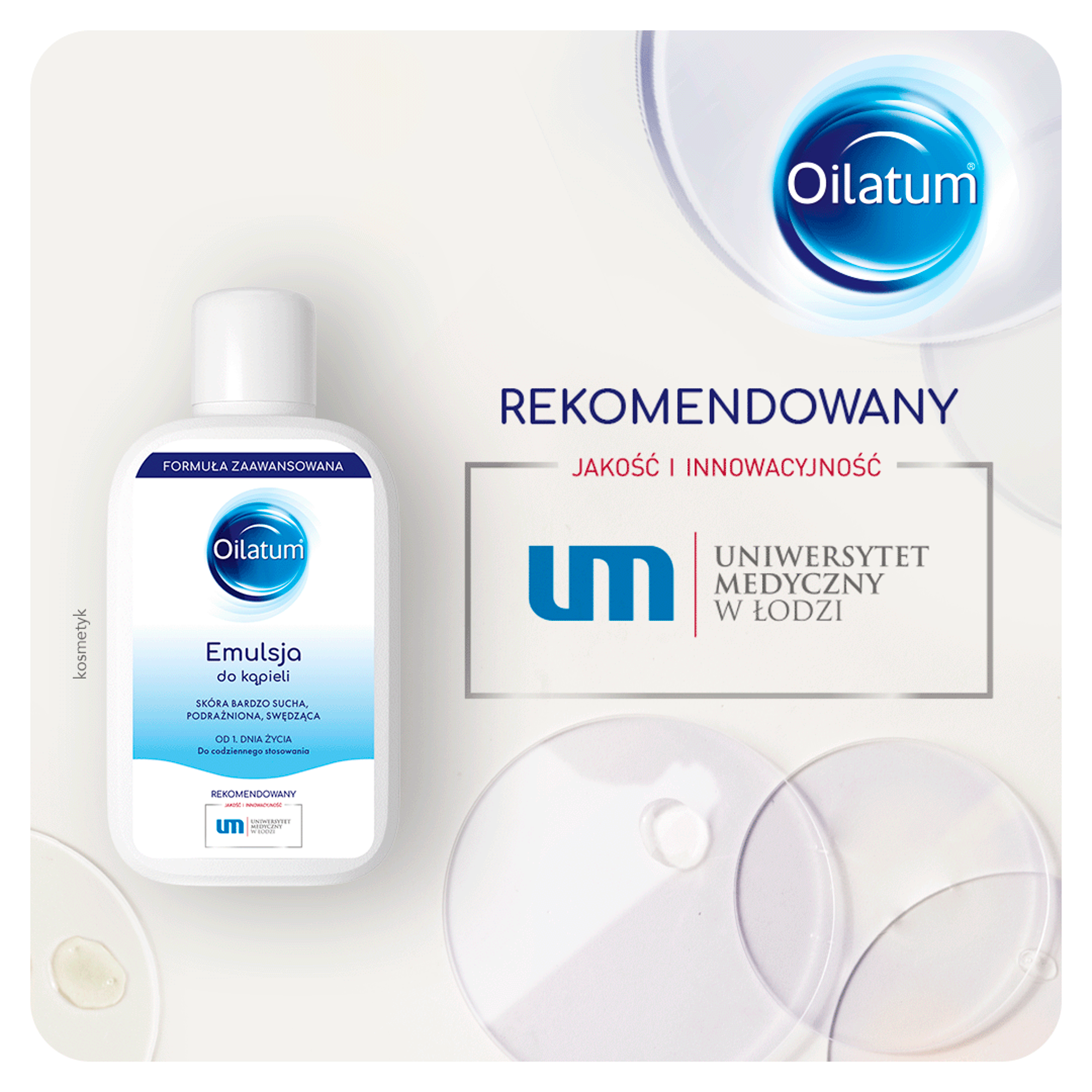 Oilatum Emulsja do kąpieli skóra bardzo sucha, podrażniona, swędząca 250 ml