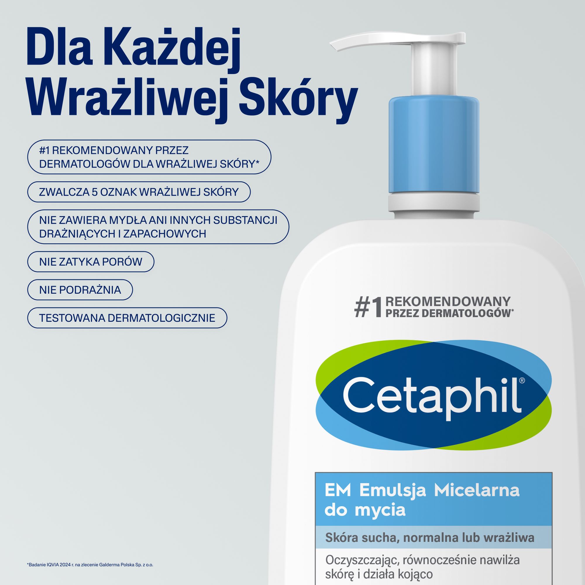 Cetaphil EM, emulsja micelarna do mycia, 1000 ml
