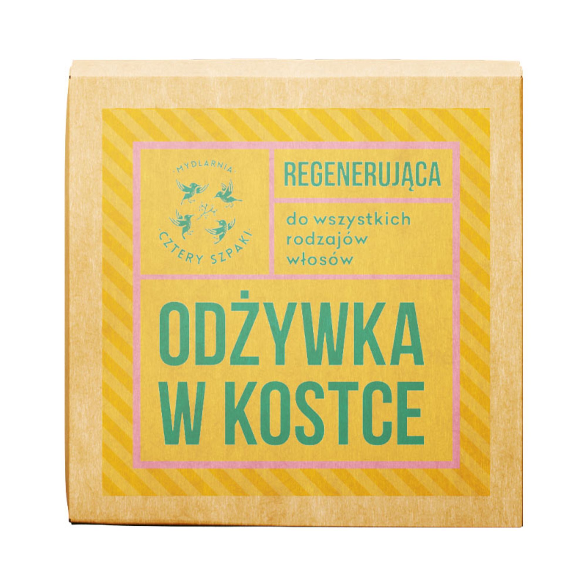 Mydlarnia Cztery Szpaki, Regenerująca odżywka w kostce,  Eukaliptus Cytrynowy, 75 ml zdjęcie