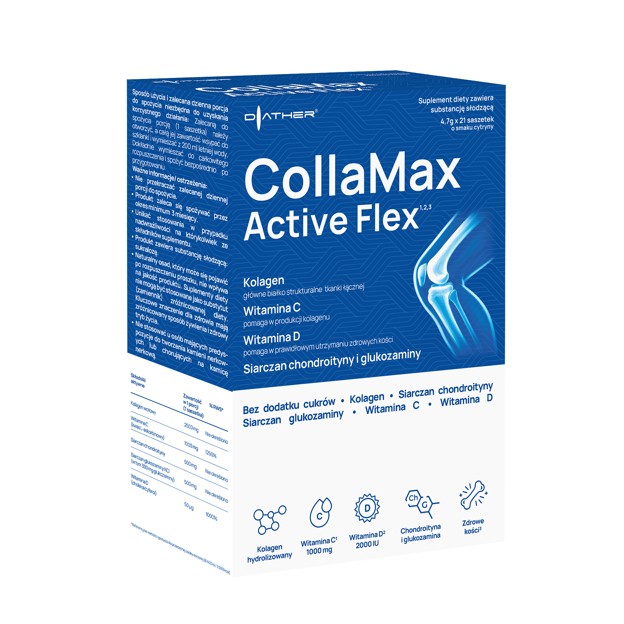 CollaMax Active Flex, saszetki, 21 sztuk