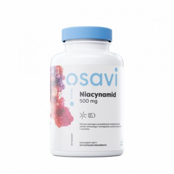 Niacynamid 500 mg, 120 vegan kaps., cena, wskazania, właściwości