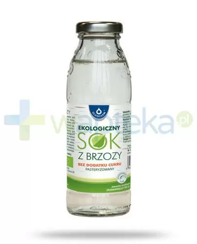 Oleofarm ekologiczny sok z brzozy bez dodatku cukru pasteryzowany, płyn 300 ml zdjęcie