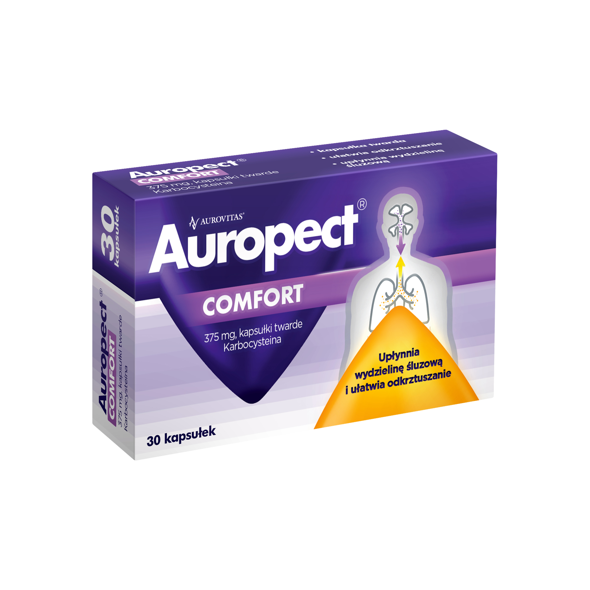 Auropect Comfort, 375 mg, kapsułki, 30 sztuk zdjęcie