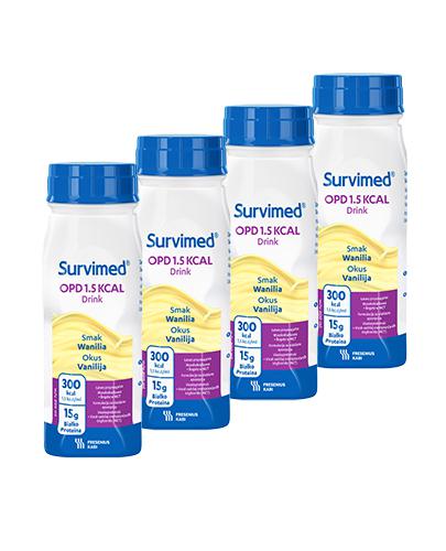 Survimed OPD 1.5 KCAL Drink o smaku waniliowym, 4 x 200 ml, cena, opinie, wskazania zdjęcie