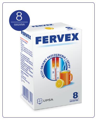 FERVEX o smaku cytrynowym, saszetki, 8 sztuk zdjęcie