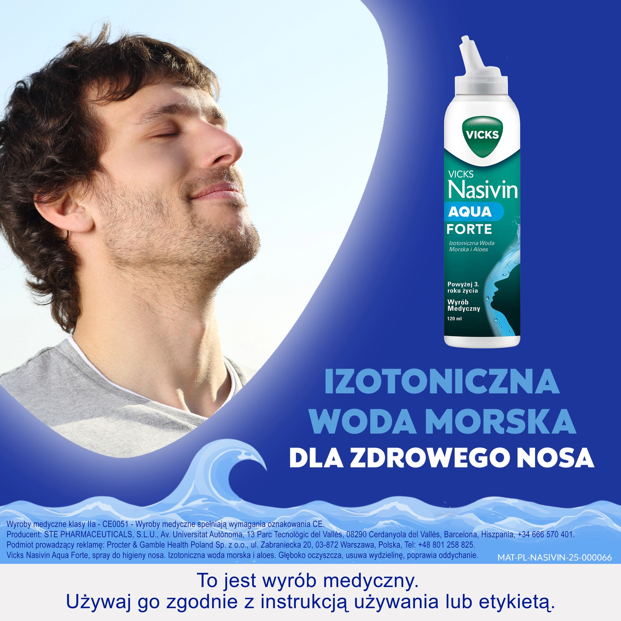 Vicks Nasivin Aqua Forte, spray, 120 ml