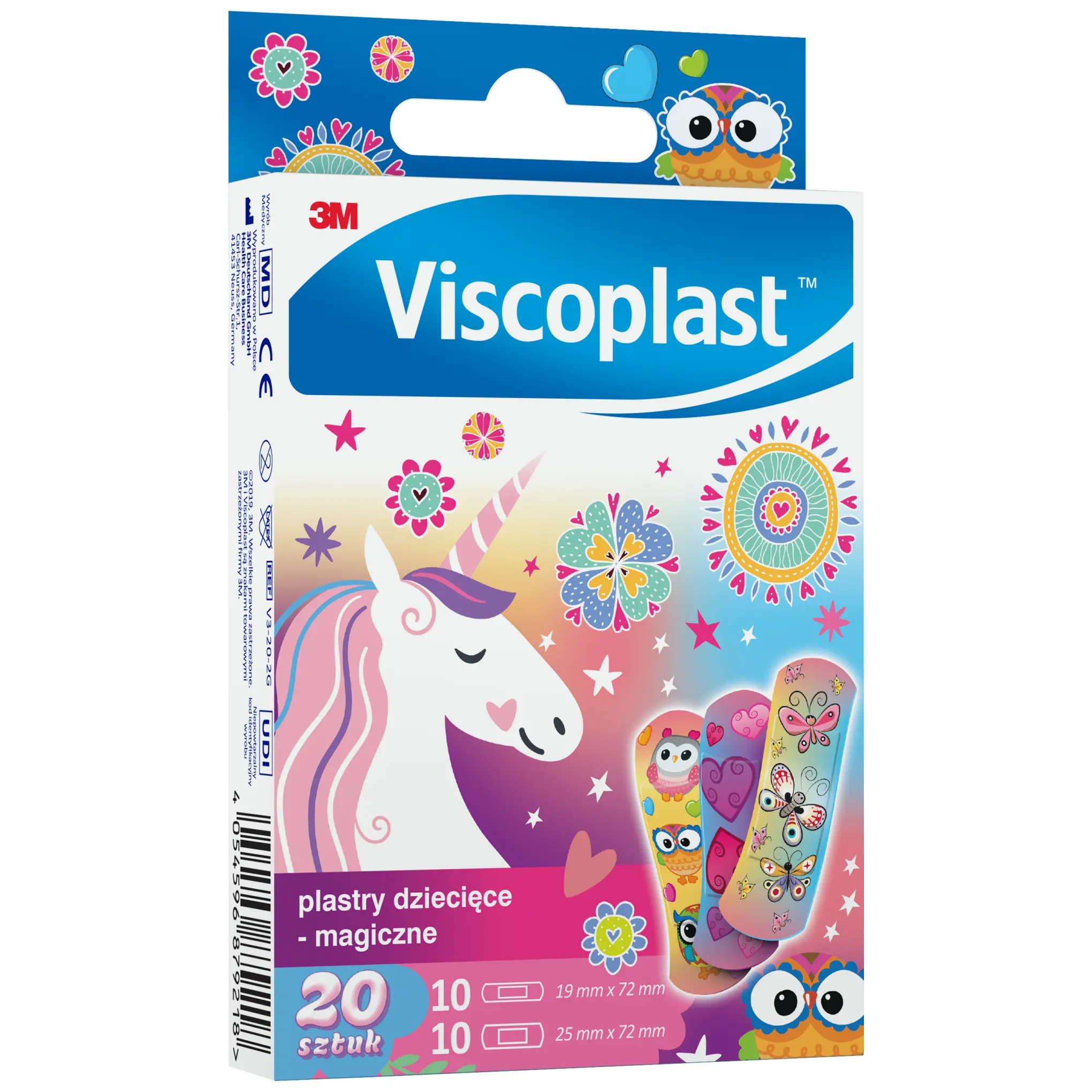 Viscoplast plastry dziecięce magiczne 20 sztuk