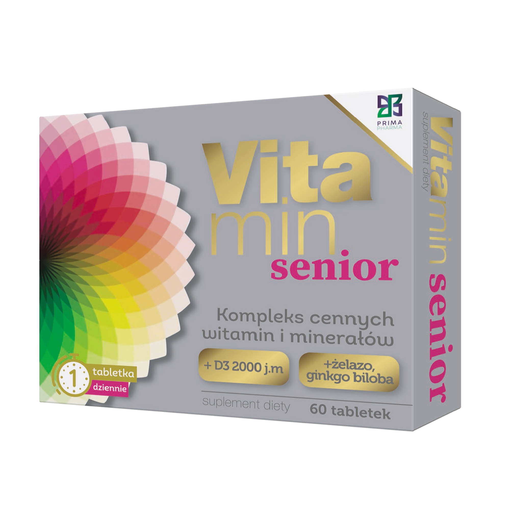 Prima Pharma Vitamin Senior, tabletki, 60 sztuk zdjęcie