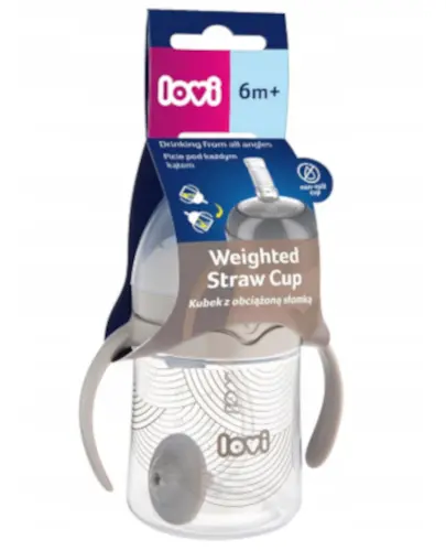 Lovi Pierwszy kubek z obciążoną słomką 150 ml 6m+ [35/367] 1 sztuka zdjęcie