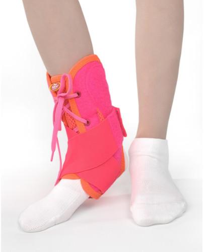 Pani Teresa Medica Young Stabilizator stawu skokowego dla dzieci Koralowy 15-18 cm, 1 sztuka [PT 0339] zdjęcie