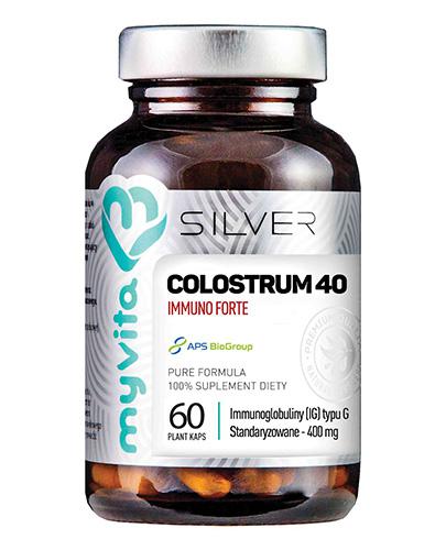 MyVita Silver Colostrum 40 Immuno Forte, 60 kaps., cena, opinie, składniki zdjęcie