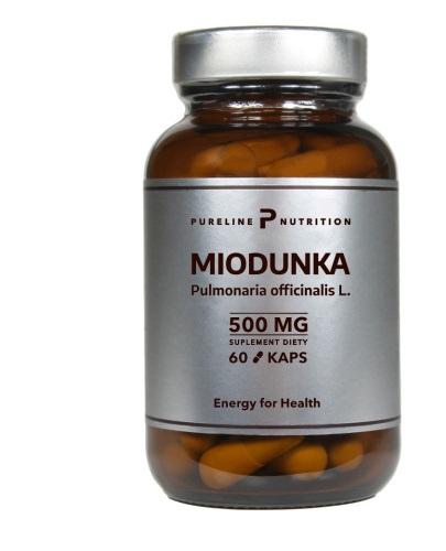 PURELINE NUTRITION Miodunka 500 mg, 60 kapsułek zdjęcie